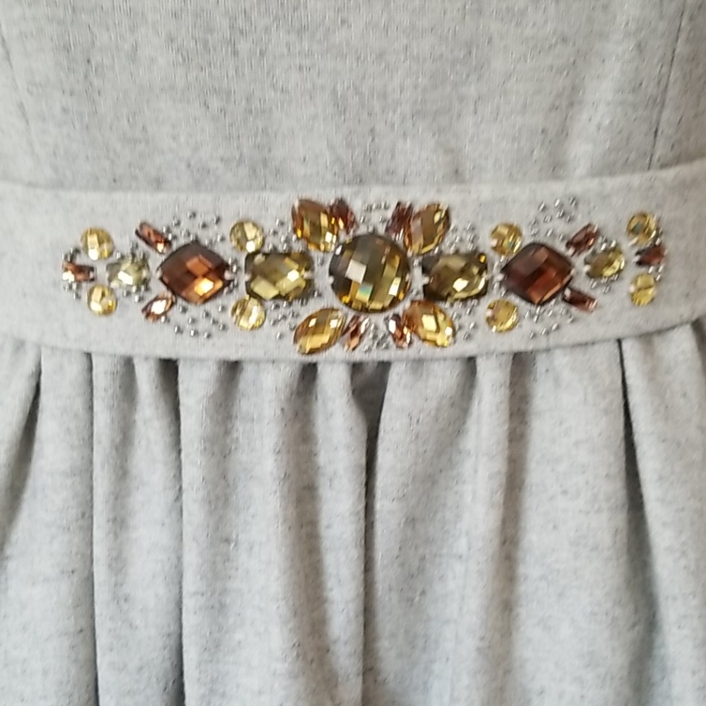 Banana Republic Strapless Dress w/Rhinestone Sz 6 - Picture 3 of 7